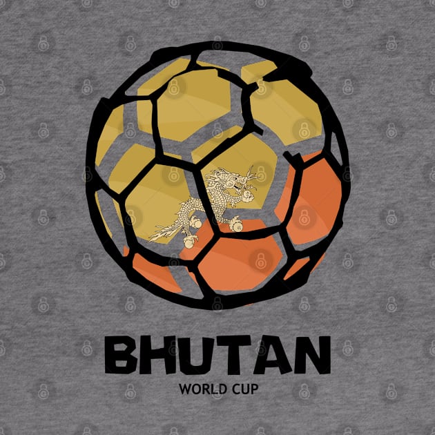 Bhutan Football Country Flag by KewaleeTee